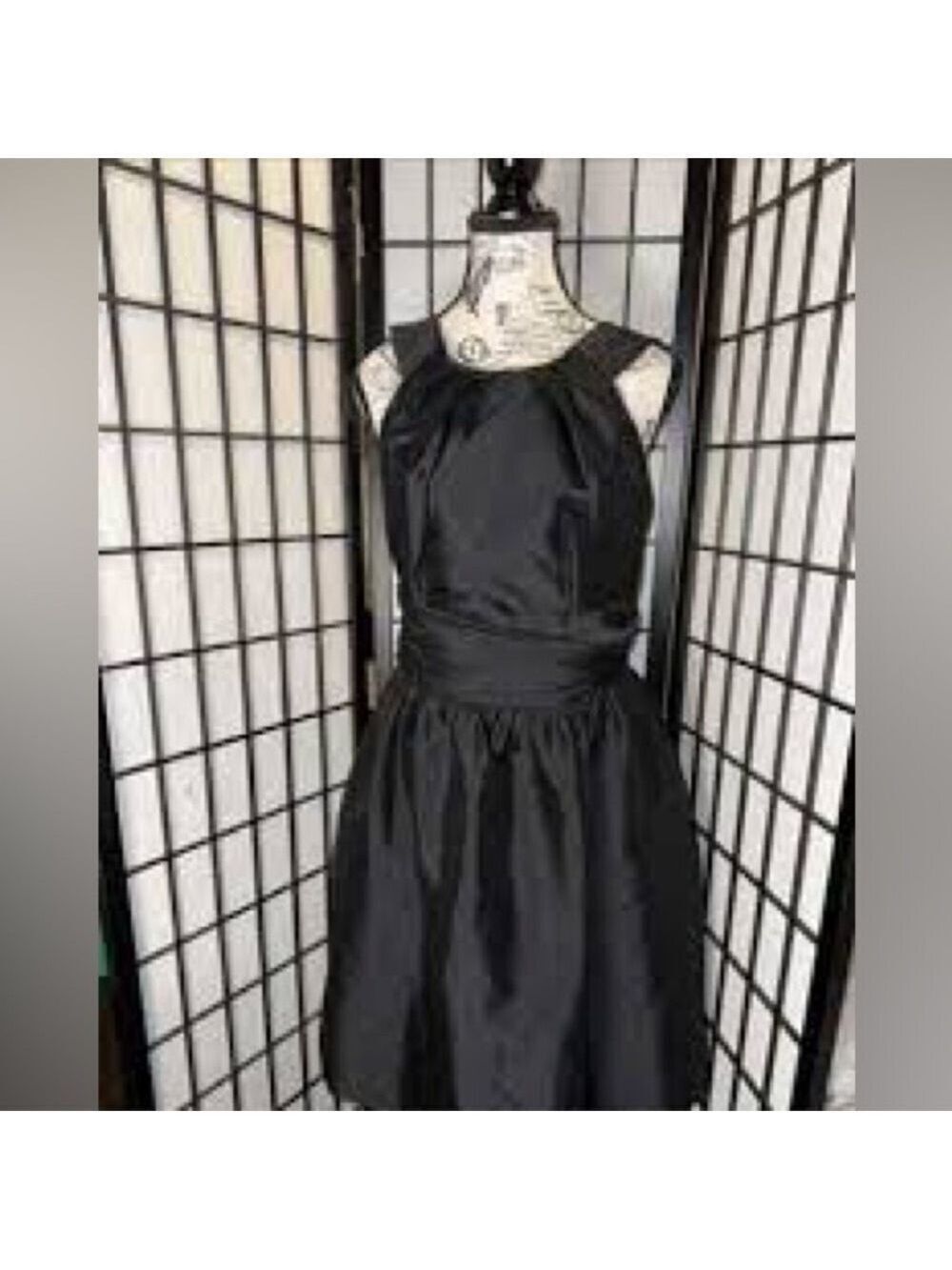 ALFRED SUNG Black Midi  Cocktail Dress Sz 2